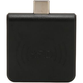 Credit Card Reader, 125Khz Portable Smart Card Reader Square Card Reader Credit Card Reader Mobile Phone Card Reader Smart Card Reader (White)