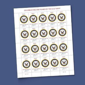 U.S. Army 250th 2025 (Sheet of 20) First-Class Mail Forever Postage Stamps
