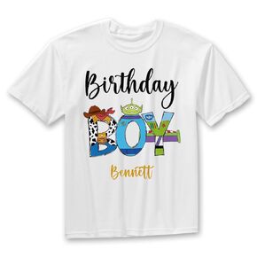 Story Toy Birthday shirt 1st 2nd 3rd 4th 5th birthday shirt cowboy cartoon birthday shirt personalized boy girl birthday shirt