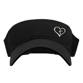 Heart Cross Visor | Personalized Visor | Sun Visor | Golf Visor | Faith Christian Religious Christianity Catholic Baptist Lutheran Methodist