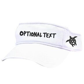 Women's Embroidered Optional Custom Text Sea Turtle Visor, Nickname Girls Trip, Beach Cruise Lake Hat, Name on Front Turtle Side Corner, Cute Hawaii Summer Maui Pool Florida Vacation