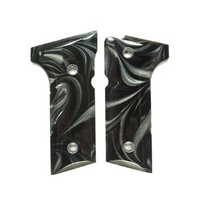 Silver & Black Pearl Beretta 92x, Vertec, M9A3 Grips X