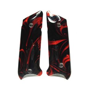 Red & Black Pearl Ruger Mark IV Grips
