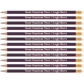 Personalized Pencils - Customized Pencils Imprinted - with Your Text or Logo - Perfect for Offices, Gifts & Events – Custom pencils - Assorted - 24 Pack