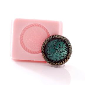 Western Button Concho Silicone Mold Easy to use with Chocolate, Fondant, Candy, Resin, Polymer Clay, Metal Clay. Jewelry, Craft, Food Safe Mold.