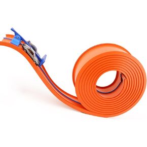15 Ft Flexible Race Car Track Compatible with Hot Wheels and Diecast 1/64th Cars,Classic Long Rolls Up Portable Racetrack Roll Up Race Track