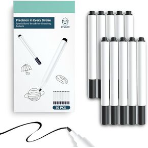 10 Pack Specialized Brushes for Drawing Robots