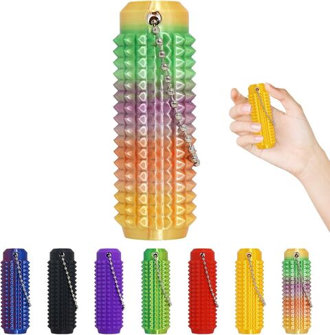 Little Ouchies Pain Fidget, Pain Stim Fidget for Stress Relief & Focus, Little ouchies, Mini Fidget Toys, 3D Printed with Hard Spiky Fidget Massage Keychain, Novelty Keychains (Little-5Pcs) in Saudi Arabia