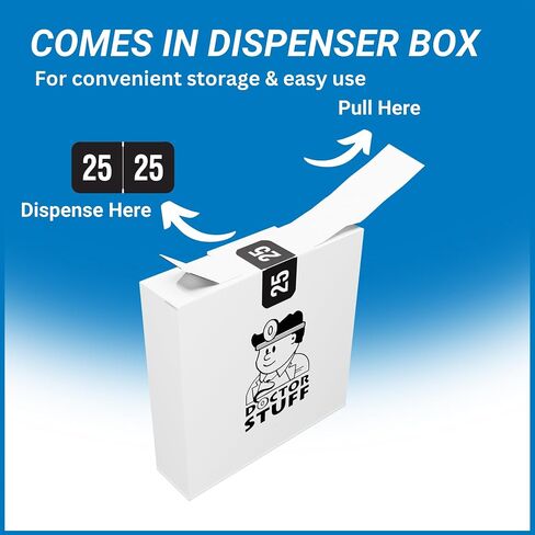 2025 Year Stickers, Compatible with Smead ETYJ, Doctor Stuff 2025 Chart Stickers, Black Color Coded, USA Made Year Labels for End Tab File Folders, 500 Labels/Roll in Dispenser Box, 3/4" x 1-1/2" in Kuwait