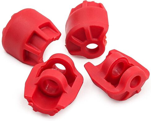 4PCS Plastic Shock Cap Protectors for Arrma 6S 1/8 Notorious Kraton Outcast Typhon Talion 1/7 Infraction Limitless Felony RC Car Upgrades Part #AR330492#ARAC8965-Black in Saudi Arabia