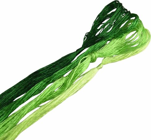 4 Skeins Mulberry Silk Floss تطريز الخيط الخيط الخيط خيوط غرزة الصين الحرير من المنسوجة من مجموعات الخياطة DIY (07) in Kuwait