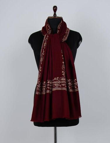شال باشمينا الفاخرة للنساء - وشاح الكشمير المطرزة Handloom | غلاف خفيف الوزن ناعم للغاية ، سرق أنيقة - هدية مثالية لصديقته ، زوجة ، أم - مناسبات خاصة و 40 × 80 بوصة in Kuwait