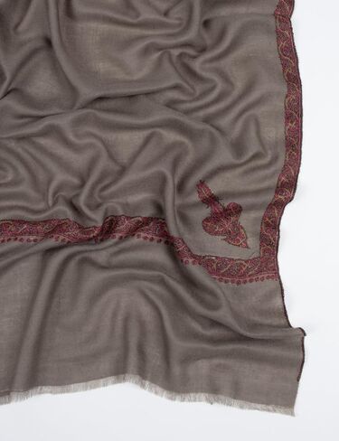 Hand-Embroidered Sozni Pashmina Shawl – Luxury Cashmere Wedding Wrap – Sustainable Kashmir Heirloom – Timeless Gift for Bride, Wife & Her – Artisan Bridal Scarf for Special Occasions, 28 x 80 inches in Saudi Arabia