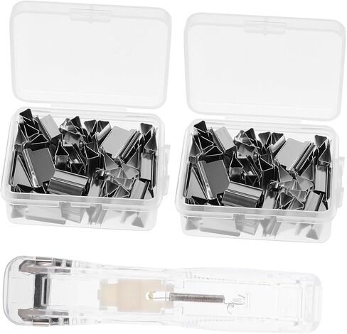 Gadpiparty 1SET File File Stapler مع مقايضة مقاطع محمولة ورق مكاتب محمولة لإدارة تقارير الوثائق والمهام تصميم قوي ومؤثر للمستلزمات المكتبية in Kuwait