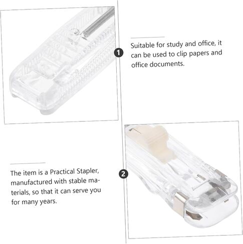 Gadpiparty 1SET File File Stapler مع مقايضة مقاطع محمولة ورق مكاتب محمولة لإدارة تقارير الوثائق والمهام تصميم قوي ومؤثر للمستلزمات المكتبية in Kuwait