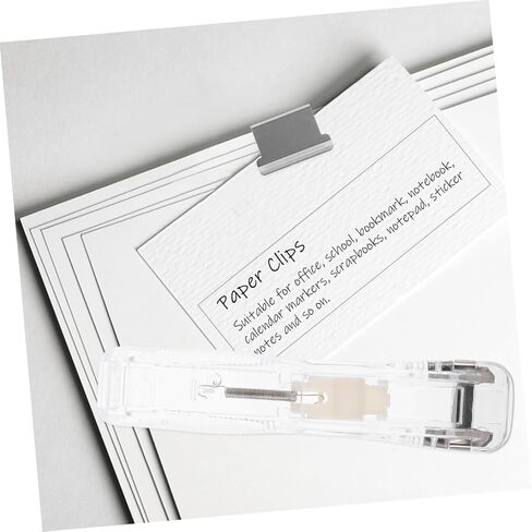 Gadpiparty 1SET File File Stapler مع مقايضة مقاطع محمولة ورق مكاتب محمولة لإدارة تقارير الوثائق والمهام تصميم قوي ومؤثر للمستلزمات المكتبية in Kuwait