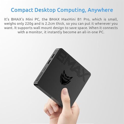 كمبيوتر مكتبي صغير Bmax B7 Power Intel Core i7-11390H (يصل إلى 5 جيجا هرتز) 16 جيجا DDR4 1 تيرابايت NVMe SSD WiFi5 يدعم شاشة ثلاثية 4K/60 هرتز BT4.2 Type-C/HDMI كمبيوتر مكتبي صغير in Kuwait