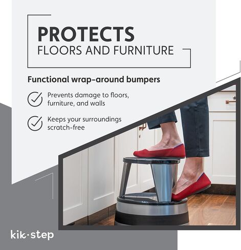 Cramer Kik Step Steel Stool - Stool stool اثنين ، يحمل 350 رطلاً (Silvertone) in Kuwait