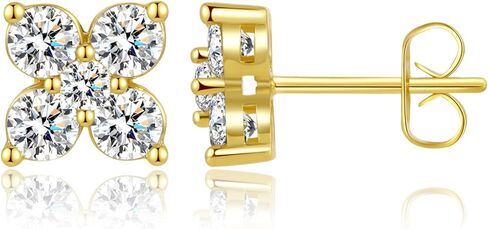 ToHeart Gold Rectangle Hoop Dangle Earrings Cubic Zirconia Earrings Lightweight Gold Huggie Hoop Earrings Gifts Bff Birthday in Saudi Arabia