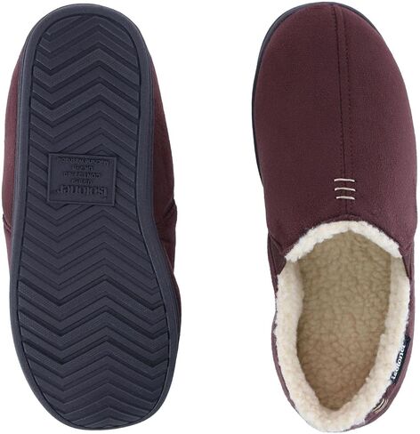 isotoner Men's Recycled Microsuede Nigel Eco Slippers with Advanced Memory Foam and Berber Lining in Saudi Arabia