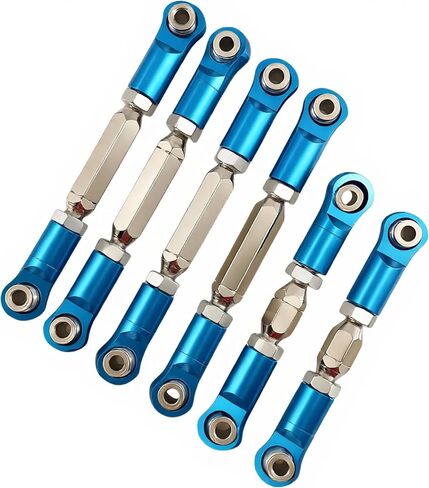 مجموعة RODS RODS و Turnbuckles القابلة للتعديل RC ، 6PCS Links Toe Links Artgrade لـ ARRMA 1/10 3S Big Rock V3 ، Typhon ، Granite ، Senton ، Vorteks 550 ، يحل محل AR330446 (أحمر) in Kuwait