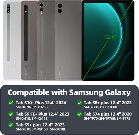 حافظة لوحة مفاتيح GOKOCO لجهاز Samsung Galaxy Tab A8، موديل 10.5 بوصة 2022 (SM-X200/X205/X207)، لوحة مفاتيح بلوتوث لاسلكية قابلة لإعادة الشحن مع حامل قلم S - أخضر صنوبر in Kuwait