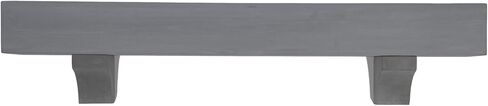 6" Deep Rustic Wood Beam Mantel with Corbels 42 48 54 60 66 72 84 (84, Provincial) in Saudi Arabia