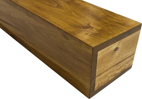 6" Deep Rustic Wood Beam Mantel with Corbels 42 48 54 60 66 72 84 (84, Provincial) in Saudi Arabia