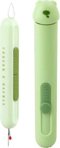Tomatic Needle Threaders Seam Ripper ، تم ترقيته 3 في 1 أداة خياطة الإبرة ، أمطار التماس سريعة التمدد مع تخزين الإبرة لإزالة غرزة التطريز (رمادي) in Kuwait