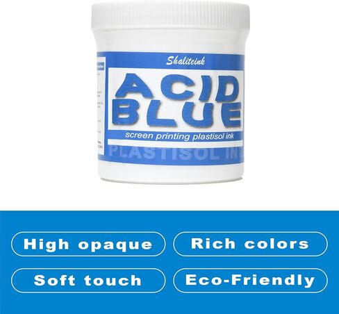 Shalitiink® Screen Printing Plastisol Ink Anti-Migation - Highly Opaque Screen Printing Ink for Cotton, Polyester and Other Fabrics (16oz.) in Saudi Arabia