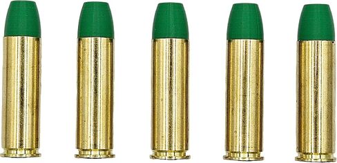 500 S&W Magnum Snap Caps - جولات التدريب - مجموعة من 5 (Orange & Brass) in Saudi Arabia