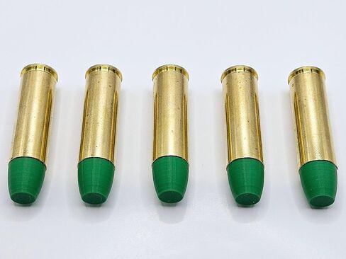 500 S&W Magnum Snap Caps - جولات التدريب - مجموعة من 5 (Orange & Brass) in Saudi Arabia