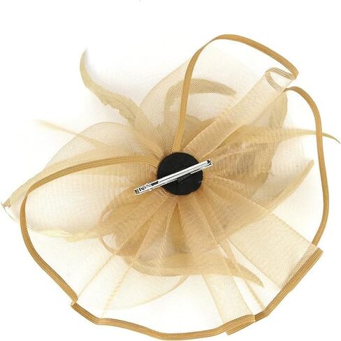 ORIDOOR Women's Organza Cloche Bowler Hat Derby Fascinator for Tea Party Bridal Wedding Dress Hat in Saudi Arabia