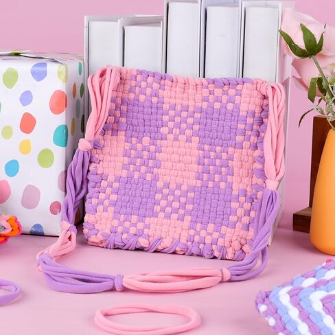 برو 10 بوصة بلون بلون طقم الأفق للأطفال والمبتدئين ، الحرف الكبيرة النسيجية للبنات من عمر 6 إلى 12 سنة ، وأفكار هدايا لعيد الميلاد وعيد الميلاد ، 112 حلقات حساسة لصنع 2 من حاملي الأواني in Kuwait