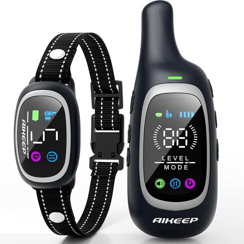 2-in-1 Dog Shock Collar and Bark Collar for Dogs – 3300FT Dog Training Collar with Remote, IP67 Waterproof e Collar with Anti-Bark/Beep/Vibration/Shock Modes for Small Medium Large Dog(5-120Lbs) in Saudi Arabia