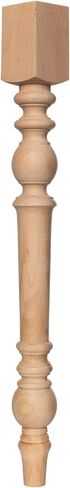 Farmhouse Wood Table Leg, Natural Wood Furniture, Sofa, Armchair, Coffee Table, Turning Feet For Decoration (24 Inch / 60 cm) in Saudi Arabia