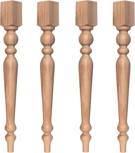 Farmhouse Wood Table Leg, Modern Furniture, Home Gifts, Sofa Unfinished Leg, Coffee Desk Art, DIY Gift Idea, Craft Wood Decor (28 Inch / 70 cm) in Saudi Arabia