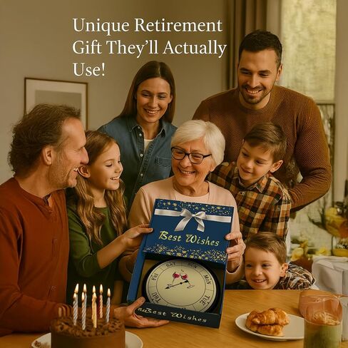 Retirement Gift for Woman, Retirement Gifts for Women 2024 with Retirement Card Day Clock Retirement Plaque Cool Funny Practical Retirement Gifts for Coworker Retirement Party Decoration Plan in Kuwait