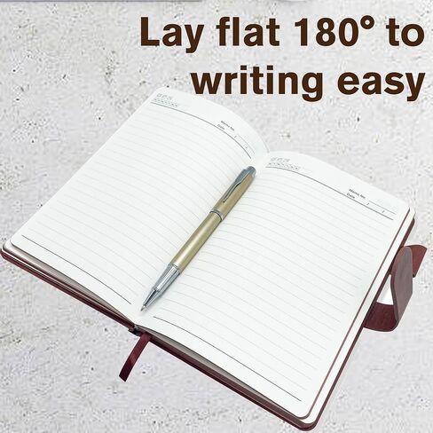 Personalized Notebook with Pen and Gift Box, Custom Text Leather Journal, Gifts for Women Men, Engraved Journals To Write In, Birthday, Best Friend, Mom, Sister, Corporate, Business Gift (Logo-Brown) in Kuwait
