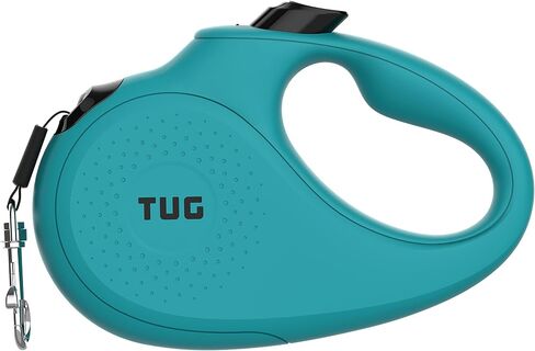 TUG Monochrome 360° Tangle-Free Retractable Dog Leash | 16 ft Strong Nylon Tape (Small, Aqua) in Saudi Arabia