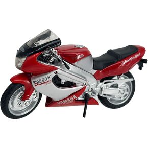 Welly Die Cast Motorcycle Red Yamaha 2001 YZF-1000R, 1:18 Scale, Collectible Model Dirt Bike