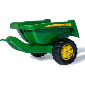 rolly toys John Deere Tipper Trailer with Rear Tipping for Pedal Tractor, Youth Ages 3+