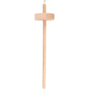 Wooden Yarn Making Spindle Fade Resistant Comfortable Hand Feel DIY Spinner Drop Spindle Household Beech Wood
