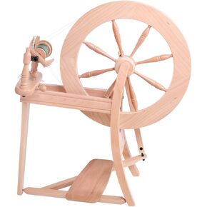 Traditional Spinning Wheel Natural