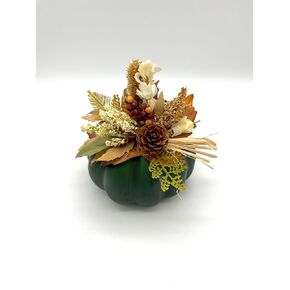 Green Pumpkin Place Card Holders, Fall Wedding Decoration, Thanksgiving Table Setting, Harvest, Party Favor, Halloween - Set of 2