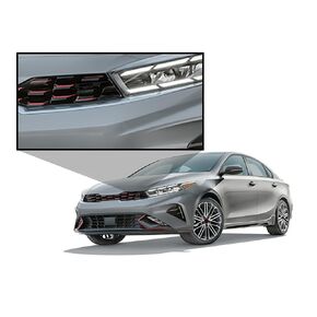 GT Decal Vinyl Overlay 100% Weatherproof (Fits Kia Forte GT 2020-2024 models) (Red)