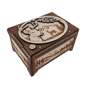 Deer Personalized Voice Recording MP3 Sound Box, Creative Photo Gift For Hunters, Plays Music Or Any Custom Sound