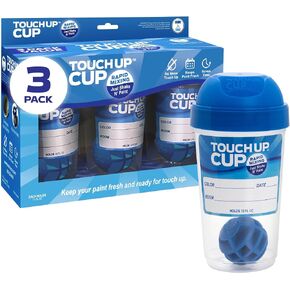 Touch Up Cup Empty Plastic Paint Storage Containers with Lids for Leftover Paint, Touch Ups, As Seen On Shark Tank Products, 13 oz, Pack of 9 in Saudi Arabia