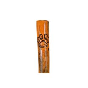 Walking Stick with Dog Print, Made in the USA Hardwoods, Up to 60" Tall