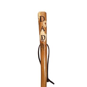 Walking Stick with Personalized Carving, Your Choice of Dad, Mom, Papa, & Nana, 48" Tall Hiking stick, Made in the USA (PAPA)